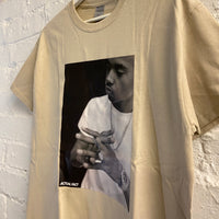 NAS B&W Printed Tee In Sand