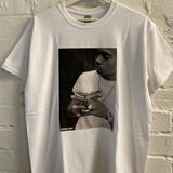 NAS B&W Printed Tee In White