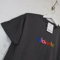 Frank Ocean Blonde Embroidered Tee In Charcoal