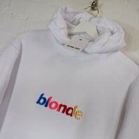 Nascar Blonde Embroidered Hoodie In White