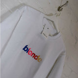 Nascar Blonde Embroidered Sweatshirt In White