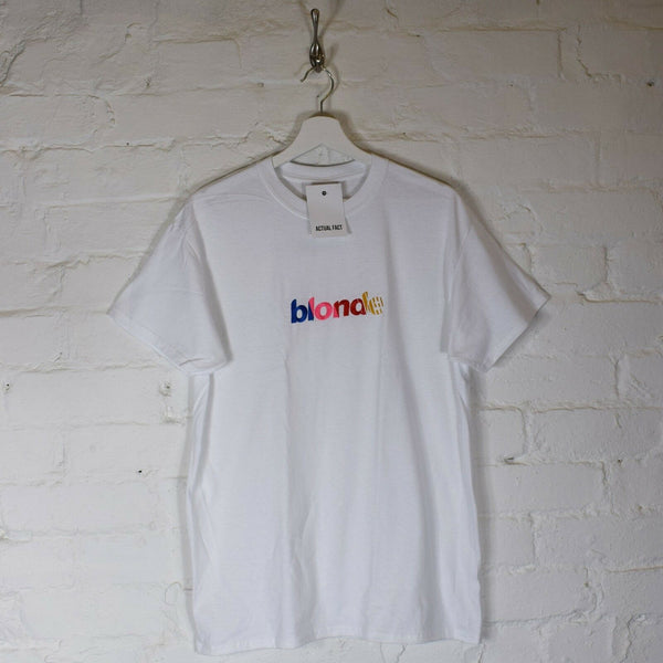 Frank Ocean Blonde Embroidered Tee In White