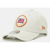 New Era New York USA Flag Curve Peak Trucker Cap