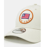 New Era New York USA Flag Curve Peak Trucker Cap
