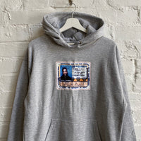 ODB Card Printed Hoodie In Grey