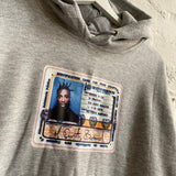 ODB Card Printed Hoodie In Grey