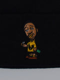 ODB X Charlie Brown Roll Up Beanie In Black