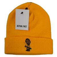 ODB X Charlie Brown Roll Up Beanie In Yellow
