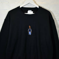 Omar Little Embroidered Sweatshirt In Black
