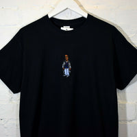 Omar Little The Wire Embroidered Tee In Black