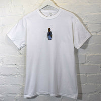 Omar Little The Wire Embroidered Tee In White