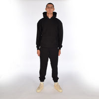 Luxury Creed & Culture Black Heavyweight Joggers 100% Cotton