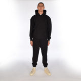 Luxury Creed & Culture Black Heavyweight Joggers 100% Cotton