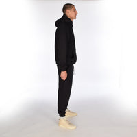 Luxury Creed & Culture Black Heavyweight Joggers 100% Cotton
