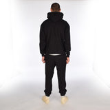 Luxury Creed & Culture Black Heavyweight Joggers 100% Cotton