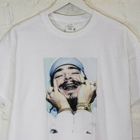 Post Malone Golden Grillz Printed Tee In White