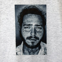 Post Malone Printed Tee In Grey
