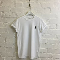 Pulp Fiction Dance Embroidered Tee In White