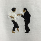 Pulp Fiction Dance Embroidered Tee In White
