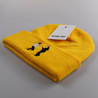 Pulp Fiction Dance Roll Up Beanie In Yellow