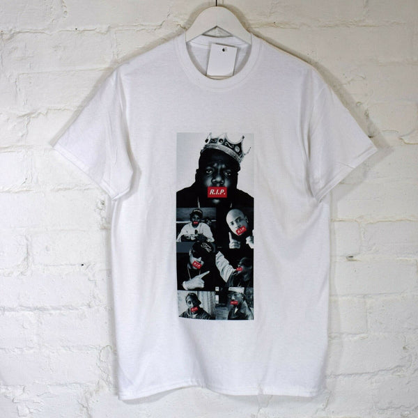 RIP Rappers Printed Tee In White