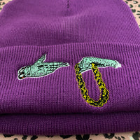 Run The Jewels Roll Up Beanie In Magenta