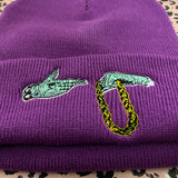 Run The Jewels Roll Up Beanie In Magenta