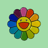 Rainbow Murakami Flower Enamel Pin
