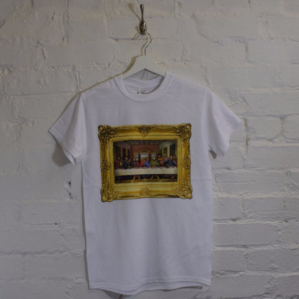 Rappers Last Supper Printed Tee In White