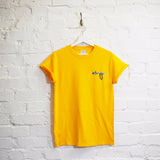 Run The Jewels Embroidered Tee In Yellow