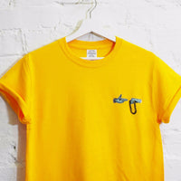 Run The Jewels Embroidered Tee In Yellow