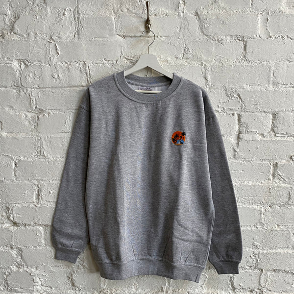 Scarface Embroidered Sweatshirt In Grey