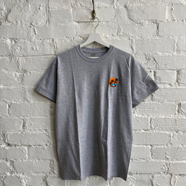 Scarface Embroidered Tee In Grey