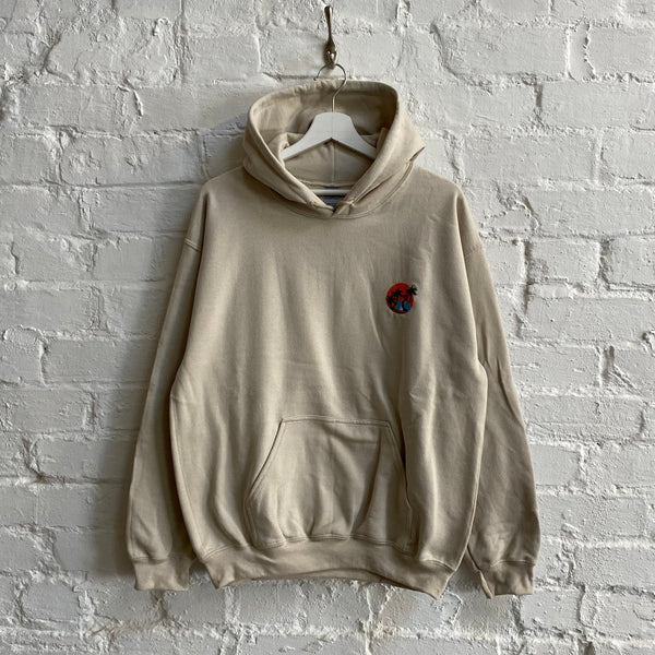 Scarface Embroidered Hoodie In Sand