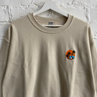 Scarface Embroidered Sweatshirt In Sand