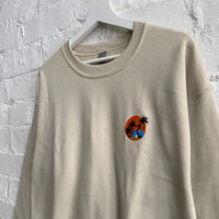 Scarface Embroidered Sweatshirt In Sand