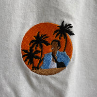 Scarface Embroidered Tee In White