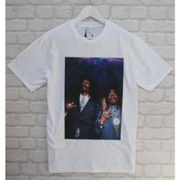 Snoop Dogg & Tupac Stars Printed Tee In White