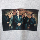 Sopranos Mobsters Printed Long Sleeve Tee In Grey