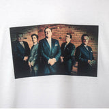 Sopranos Mobsters Printed Long Sleeve Tee In White
