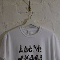 The ABC Of Rappers Printed Tee In White