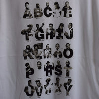 The ABC Of Rappers Printed Tee In White
