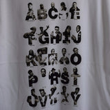 The ABC Of Rappers Printed Tee In White