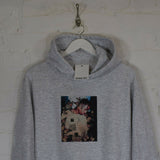 Travis Scott Butterfly Printed Hoodie In Grey