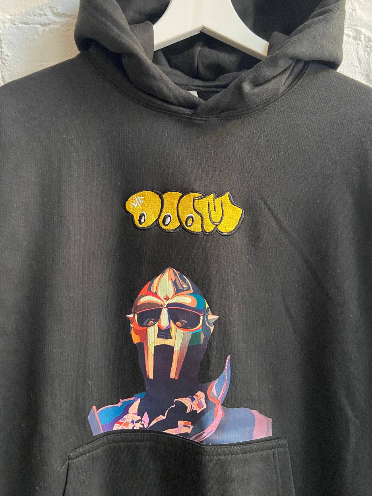 Doom Embroidered Badge MF Doom Black Long Sleeve Tee T-shirt by