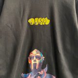 MF Doom Triple Threat Printed & Embroidered Sweatshirt In Black