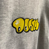 MF Doom Triple Threat Printed & Embroidered Sweatshirt In Grey