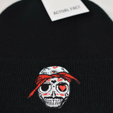Tupac Day Of The Dead Roll Up Beanie In Black