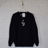 Tupac Hood Embroidered Sweatshirt In Black