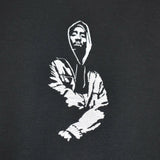 Tupac Hood Embroidered Sweatshirt In Black